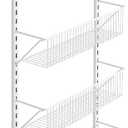 ClosetMaid 97535 Wall or Door Adjustable (8) Basket Organizer, 6.614-Inch D x 77.165-Inch H x 17.992-Inch W, White