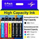 232XL Ink Cartridges Combo Pack Remanufactured Replacement for Epson 232 Ink Cartridge 232XL 232 XL Works with WF-2930, WF-2950, XP-4200, XP-4205 Printer (3 Black, Cyan, Yellow, Magenta)