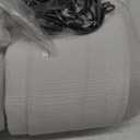 Off White Pinch Pleated 100% Blackout Curtains 102 Inches Long Linen Blend Window Curtains 102 Inch for Bedroom Living Room Darkening Thermal Insulated Back Tab Pinch Pleat Dual Layer Drapes Ivory