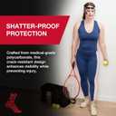 MUELLER Sports Medicine Face Mask for Men & Women, Adjustable Clear Face Guard, Nose & Cheek Protection for Basketball & Cosmetic Procedures, Shatterproof with Foam Padding, One Size, One Size Fits Most