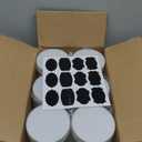 16 OZ Plastic Jars with Lids, 12 Pack Clear Plastic Slime Containers for Kitchen and Household Food Storage of Dry Goods, Creams and More,Included Extra Label and A Pen