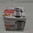 BLACK+DECKER 1.7L Cordless Electric Kettle, KE1700SD, Rapid Boil, Auto Shutoff, Stainless Steel