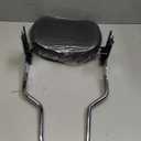 Chrome Detachable Sissy Bar Passenger Rear Backrest Pad Compatible with Harley Road King, Road Glide, Street Glide, Electra Glide, Ultra Classic 1997-2008