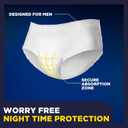 Tena Men Overnight Incontinence Underwear, Extra Coverage S/M 34-50in 56ct