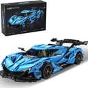 CaDA Master Apollo IE C64003W Super Car Building Kit,3865/pcs MOC Building Blocks for Adults and Teens,1:8 Model Sports Car Sets, V12 Hypercar Technology Bricks