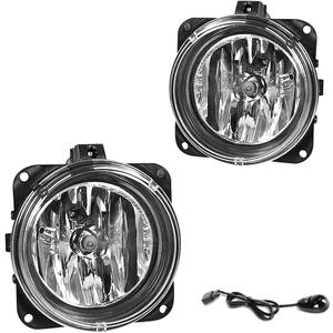 Driving Fog Lights Lamps Replacement for 05-06 Ford Escape, 03-04 Ford Mustang Cobra (SVT Model Only), 02-04 Ford Focus SVT, 2002 Lincoln LS with H10 12V 42W Halogen Bulbs (Clear Lens)