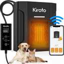 Dog House Heater With Thermostat, Dog Heater With Wifi Control, Pet House Heater For Outside Doghouse, 300w Chicken Coop Heater With Ac For Winter Time, Heater For Dog House Outdoor,45-113F