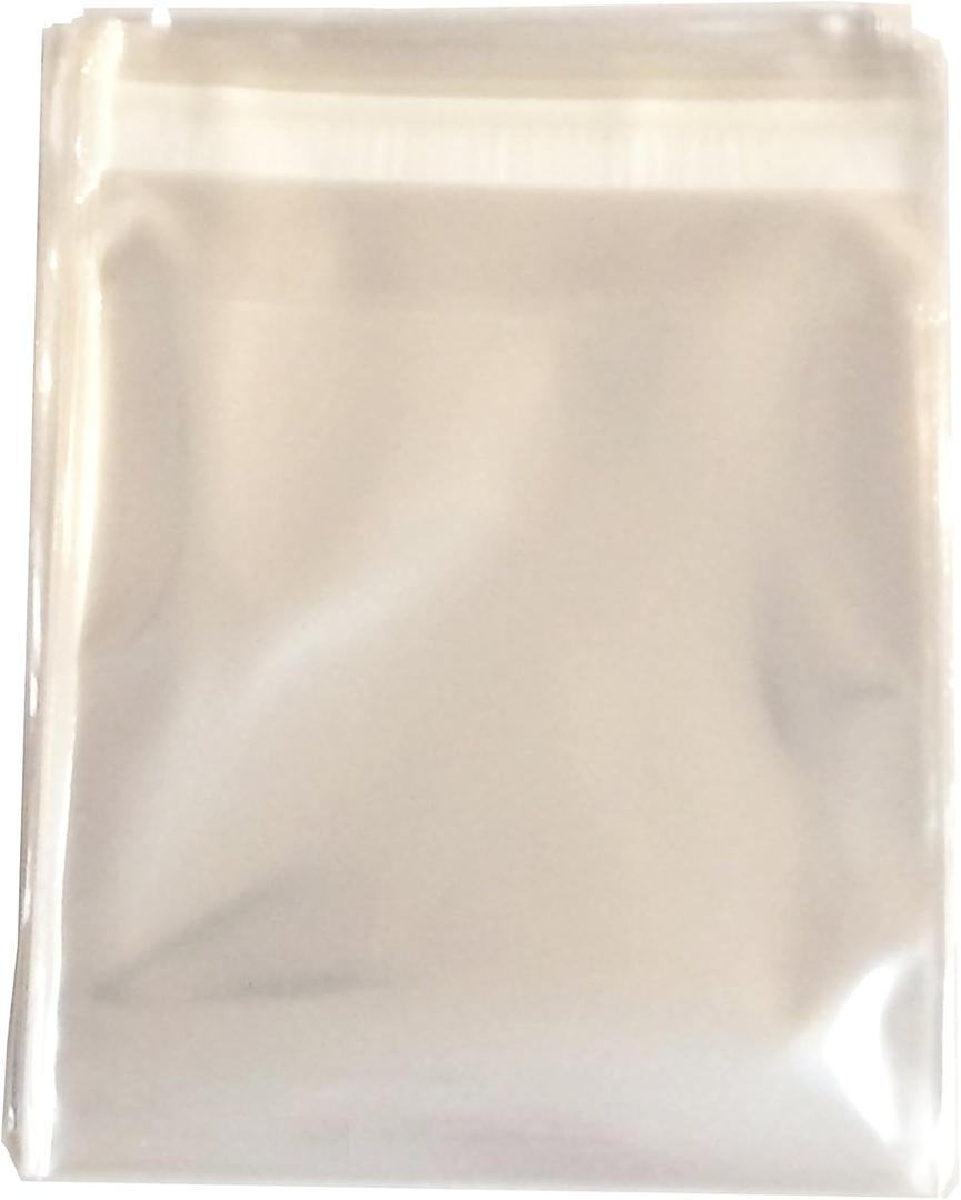 3.25" x 3.25'' inches Square Food Safe Adhesive Self-Sealing Resealable Clear Plastic Flat Cello Wrap Cellophane Favor Candy Cookie Treat Jewelry Retail Gift Bags 100pcs