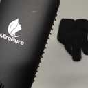 Enhanced Ceramic Hair Straightener Brush by MiroPure, 2-in-1 Ionic Straightening Brush with Anti-Scald Feature, Auto Temperature Lock & Auto-Off Function (Black) (3 Piece Set)