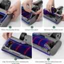 Upgraded 2 Brush Vacuum Head Replacement with 4 Green LEDs & Self-Standing Vacuum Cleaner Head, for V7/V8/V10/V11/V15, Anti-Tangle Motorized Brush Roll for Hard Floors & Carpets
