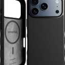 Smartish iPhone 17 Pro MagSafe Case - Gripmunk Magnetic Slim Case [Lightweight + Protective] Thin Grip Cover with Microfiber Lining for Apple iPhone 17 Pro - Black Tie Affair