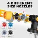 Cordless Paint Sprayer Compatible with Dewalt 20v 60v Flex Batteries (Tool Only) 200W HVLP Paint Gun, 3 Spray Patterns & 4 Size Nozzles for Cabinets,Walls,Furniture,House Painting