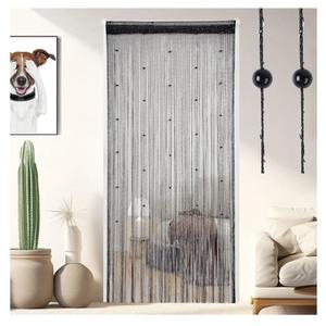 2 Pack Beaded Curtains 100x200 cm Crystal Beaded Curtains for Doorways Tassel Glitter String Curtains Room Dividers Curtain Hippie Room Décor for Living Room, Bedroom, Closet, Party