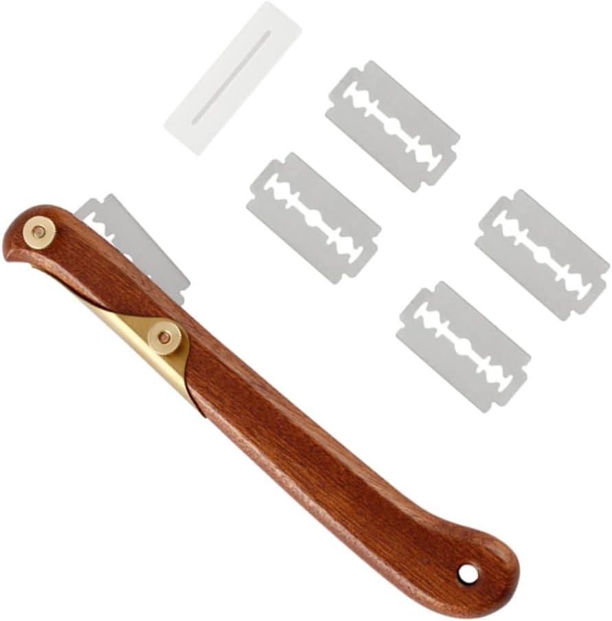 Angoily Bread Lame Tool Bread Knife with Blade, 1 Set Dough Baking Cutter with Blades, Baker Tools Set for Kitchen, Wooden Slicer for Bakers, Making French Sourdough Knives