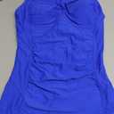 Sovoyontee Women's One Piece Tummy Control Swimwear Boyleg Ruched Swimsuit (Medium)