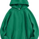 ANRABESS Women Hoodies Oversized Fleece Long Sleeve Comfy Casual Basic Pullover Sweatshirts 2025 Fall Outfits Y2K Clothes (X-Large, Medium Green)