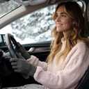 Womens Winter Gloves Spandex Touchscreen Warm Fleece Lined for Cold Weather (One Size, Black Heather)