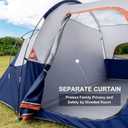 HIKERGARDEN 10 Person Tents for Camping Family Outdoor Dome Tent, Blue