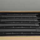IRIS USA 5-Shelf Light Duty Plastic Storage Shelves, 250lb Capacity, 64" H x 24" W x 12" D, Medium Modular Shelving Unit Storage Organizer for Bathroom, Laundry, Garage & Home, Storage Rack - Black, 5 Tier | 12"D x 24"W x 64"H