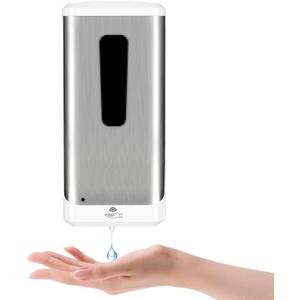 Automatic Hand Sanitizer Dispenser, Jewaytec 1000ML Wall Mounted Stainless Soap Dispenser Touchless Auto Liquid Dispenser for Office, Home, Restaurant