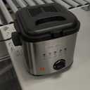 OVENTE 1.5L Electric Deep Fryer with Viewing Lid, Adjustable Temperature, Removable Basket, Cool-Touch Handle, 800W Stainless Steel, Easy to Clean, Silver FDM1501BR