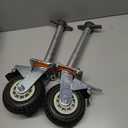 4 PCS 6" Adjustable Leveling Scaffolding Wheels, Scaffolding Casters with Brake, Scaffold Leveling Jack with 1-3/8" OD Scaffold Screw, Scaffolding Screw Jacks