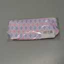 Soft Eyeglass Cases for Women Men Sunglasses Case with Clip Glasses Holder With Cleaning Cloth (Double zipper bag - Purple pink diamond check)