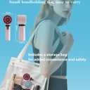 Handheld Portable Fan, 4000mAh Rechargeable Battery, 11500 RPM High-Speed Airflow with Patented Wind Tunnel Design , USB Charging, LED Battery Indicator,Lightweight Durable ABS,Up to 15 Hours Runtime