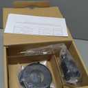 Yosoan Indoor Vintage Ceiling Light with Striped Shade, 1-Light Hardwired Modern Vanity Light Industrial Single Rustic Semi Flush Mount Ceiling Lamp Ribbed Glass Shade for Kitchen Hallway(Black)