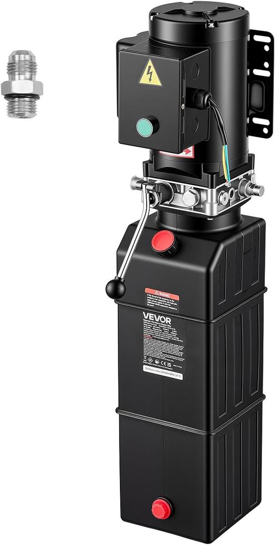 VEVOR 15 Quart Hydraulic Pump 2.2KW AC 220-240V Hydraulic Dump Trailer Pump
