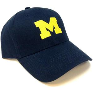 Officially Licensed Michigan Classic Logo Embroidered MVP Adjustable Hat Multicolor