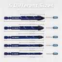 5 x Upgraded SONCHIE Serrated Masonry Drill Bit Set - 1/4 to 9/16 Inch 8-Piece Set Industrial & HouseholdDrill Bit Set for Concrete/Tile/Glass/Brick/Ceramic/Plastic/Wood (Blue Diamond 8-Pack)