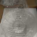 Chandelier, Flush Mount Ceiling Light, Clear Glass Shade Light Fixture, 1 Light Lighting Fixture for Bedroom,Dining Room,Kitchen, Hallway (Clear 4111CL)