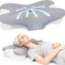 BNXIANG Cervical Neck Pillow for Pain Relief, Ergonomic Contour Memory Foam Pillow with Breathable Pillowcase, Neck Support Pillow for Side, Back, Stomach Sleepers