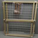 Toddleroo by North States - Extra-Wide Wire Mesh Wooden Baby Gate: Pressure Mounted Baby Gate for Doorways - Adjustable 29.5 to 50 Inches Wide - 31 Inches Tall
