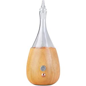 Lychee Essential Oil Diffuser Humidifiers, 7 Colors Light Setting, Quiet Diffuser, Small Aromatherapy Diffuser with Wood Grain Base for Home Bedroom Office Yoga Nice Gift, Wood Color