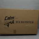 CalmMax Oval Ice Bath Tub with Cover for Athletes XL Portable Cold Plunge Tub - 130 Gal Capacity for Cold Water Therapy Ice Baths at Home Outdoor Gym 41IN