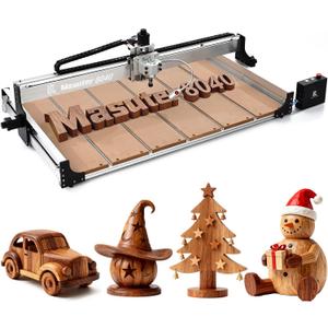 CNC Router Machine 800x400mm, 3 Axis Milling and Engraving Kit with 300W Spindle, Closed-Loop Stepper Motors, Ball Screws & Linear Guides, <±0.03mm Accuracy for Wood Acrylic Metal Aluminum.