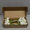 Floroom Ranunculus Artificial Flowers 18 Pcs Ivory Faux Silk Mini Ranunculus Bulk Fake Wedding Filler Flowers for DIY Bouquets, Centerpieces, Bridal Shower Decorations & Arrangements