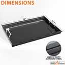 6788 Full Size Griddle for Weber GS4 Genesis II 300 Series Gas Grills, Flat Top Grill Griddle Insert with Handles for Weber Genesis II E310 E330 S315 EX315 SX335 EX335 Series Gas Grill, Carbon Steel