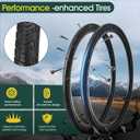 700C Bike Tires,700 x 38C (40-622) Bike Tire,Bicycle Tires and Tube Set with 48mm Schrader Valve,700x38c Road Bike Tires for 700 x 35C/36C/37C/38C/40C Bike Tires and Tubes,2 Tire Levers,2 Rim Strips
