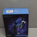 BENGOO G9000 Stereo Gaming Headset for PS4 PC Xbox One PS5 Controller, Noise Cancelling Over Ear Headphones with Mic, LED Light, 7.1 Surround Sound, Soft Memory Earmuffs for Nintendo Xbox Series X|S (Blue)