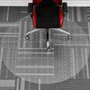 WASJOYE Office Chair Mat for Carpet, 36 Inch PVC Clear Round Carpet