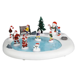 Lemax Northern Lights Skating Pond, Battery-Operated(4.5V), Table Accents, #44363