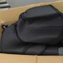 Skechers Memory Foam Car Seat Covers, Leather High Back Seat Covers Quilting Design,Waterproof Sports Car Seat Covers Full Sets,Airbag Compatible, Universal Fit for Most Cars, SUVs,Trucks,Gray