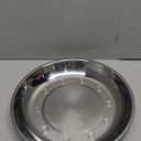 WUWEOT 10 Pack Stainless Steel Dinner Plates, 10" Round Kitchen Metal Dish Plates, Rust-Proof Camping Serving Plates for BBQ, Snack, Salad, Appetizer, Fruit, Cookies