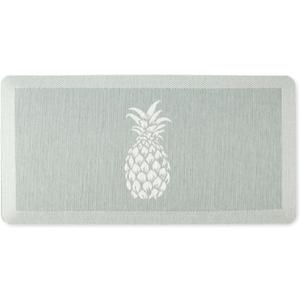 Martha Stewart Aloha Modern Pineapple Anti-Fatigue Air-Infused Kitchen Mat, Mint Green, 19.6"x39"