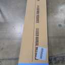 36x80 Inch Glass Sliding Barn Door Slab and 6.6ft Hardware Kit Included, 5 Frosted Glass, LVL Wood Panel Covered with White Water-Proof Scratch-Proof PVC Surface, Simple DIY Assembly