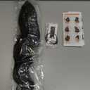 FELENDY 16" Ponytail Extension Long Curly Wavy Ponytails Clip in Claw Hair Extension Pony Tails Natural Looking Synthetic Hairpiece for Women Dark Brown