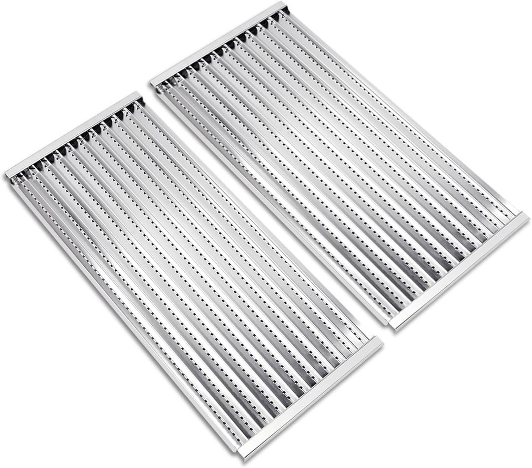 Criditpid Grill Emitter Plates for Charbroil Commercial Tru-Infrared 463241314 463268008 463241313 463241013 463243812 463257010 Gas Grill, Stainless Steel Cooking Grates.(2 Pack)